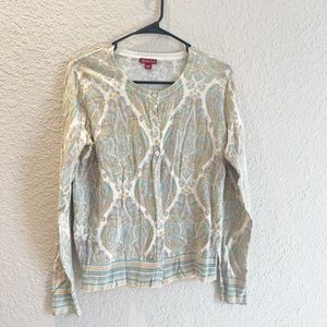 Merona paisley cardigan